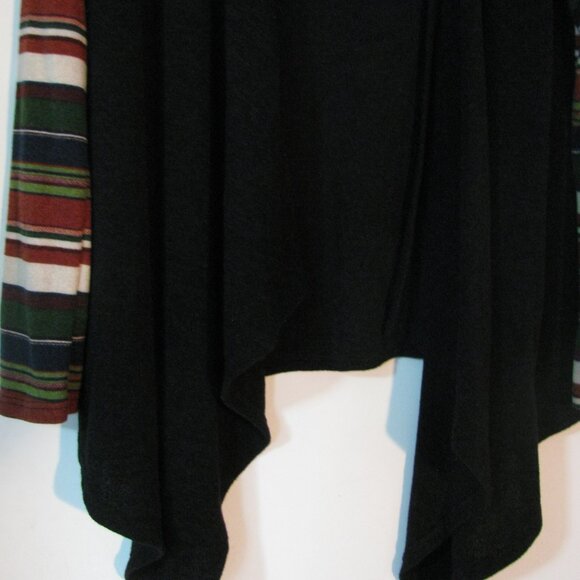 * Twenty Second 22nd Cardigan Small Black with Stripes Sweater - Picture 4 of 5